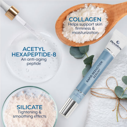 Plexaderm Rapid Reduction Serum - Visibly Reduces Under-Eye Bags & Wrinkles | Instant eye serum that visibly reduces under-eye bags, puffiness, wrinkles & dark circles in minutes