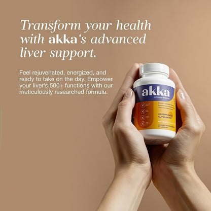 AKKA - Akkermansia Probiotic Liver Cleanse Detox & Repair - Liver Health Supplement for Energy, Digestion & Metabolism with Akkermansia Muciniphila Superbiotics, Non-GMO, Gluten-Free, 4-Pack