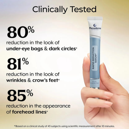 Plexaderm Rapid Reduction Serum - Visibly Reduces Under-Eye Bags & Wrinkles | Instant eye serum that visibly reduces under-eye bags, puffiness, wrinkles & dark circles in minutes